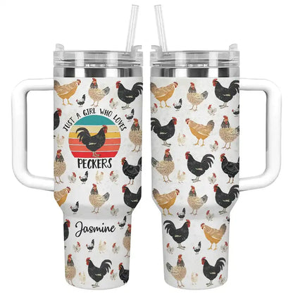 Shineful Tumbler Personalized Love Chicken