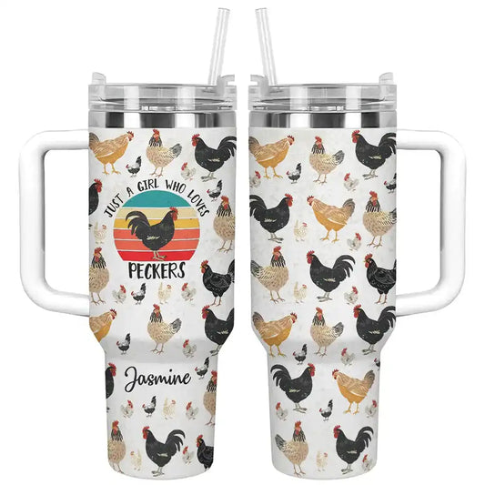 Shineful Tumbler Personalized Love Chicken