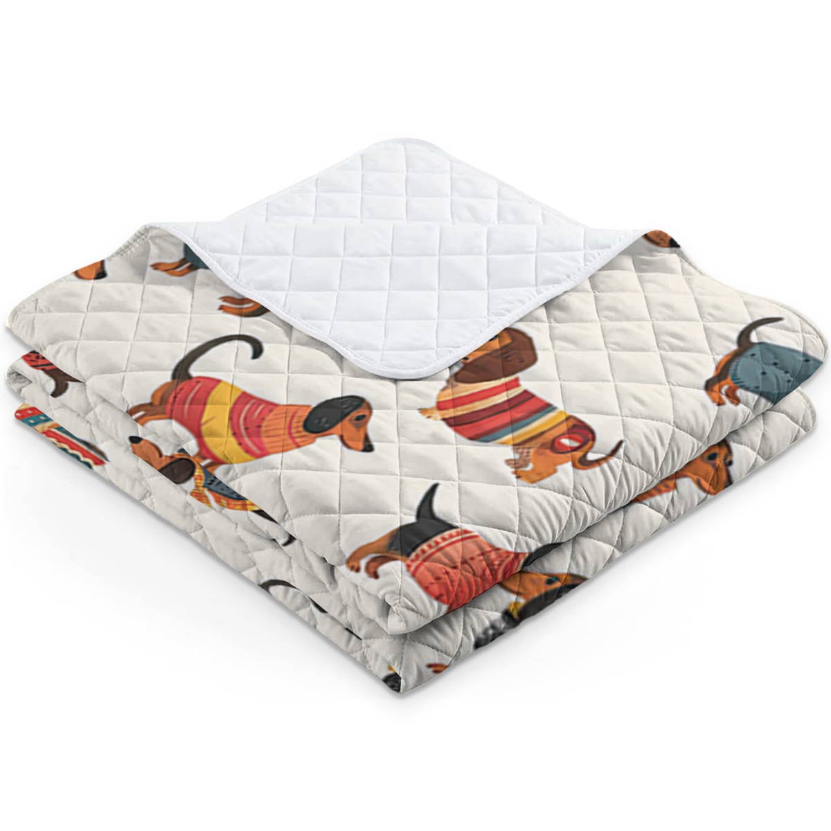 Shineful Quilt 3-Piece Set Dachshund cute 2