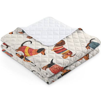 Shineful Quilt 3-Piece Set Dachshund cute 2