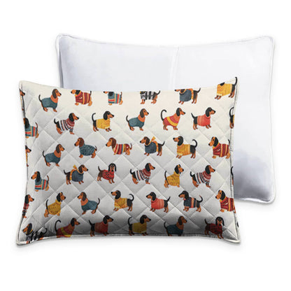 Shineful Quilt 3-Piece Set Dachshund cute 2