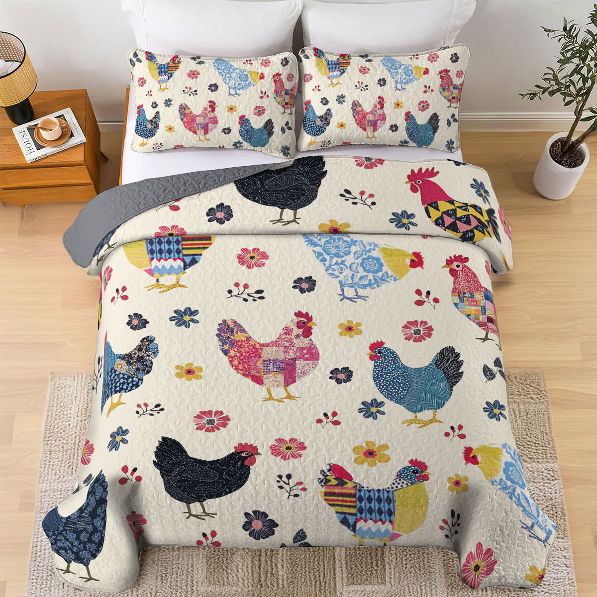 Shineful All Season Quilt 3-Piece Set Cozy Coop Comforter