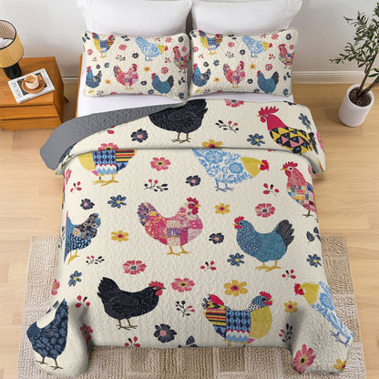 Shineful All Season Quilt 3-Piece Set Cozy Coop Comforter