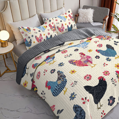 Shineful All Season Quilt 3-Piece Set Cozy Coop Comforter