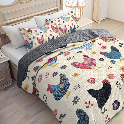 Shineful All Season Quilt 3-Piece Set Cozy Coop Comforter