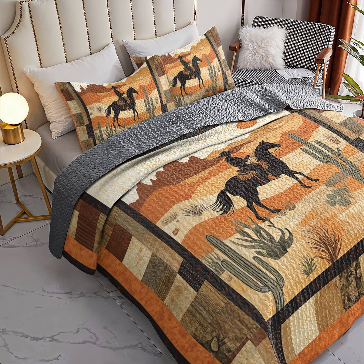 Shineful All Season Quilt 3-Piece Set - Cowboy Lifestyle
