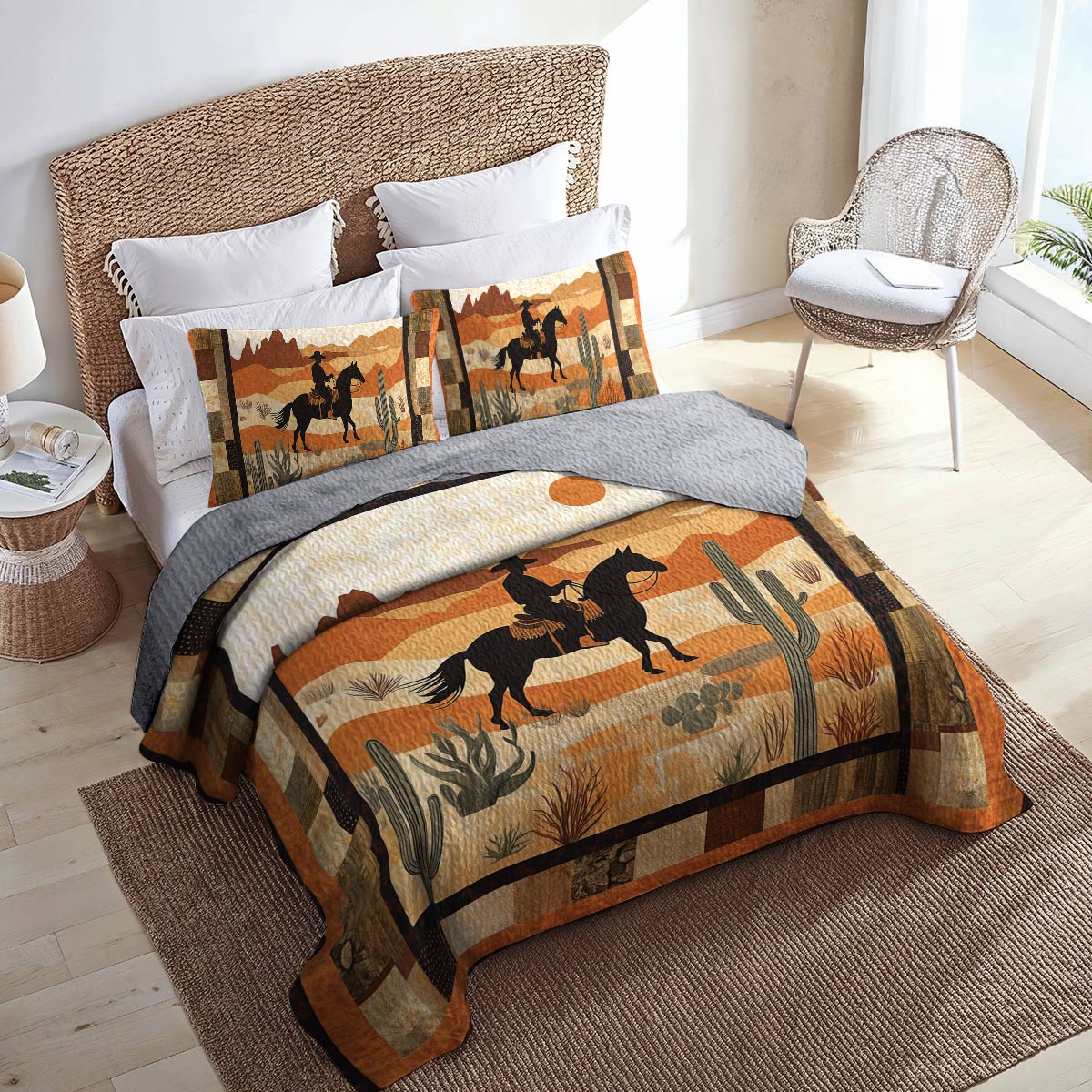 Shineful All Season Quilt 3-Piece Set - Cowboy Lifestyle
