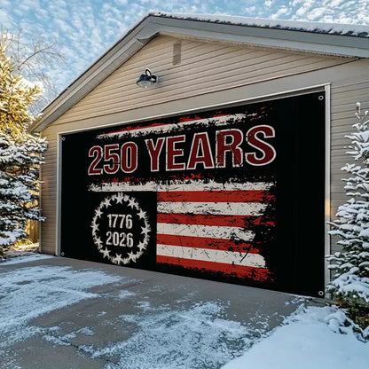 Shineful Garage Door Banner Decoration Liberty Was Earned