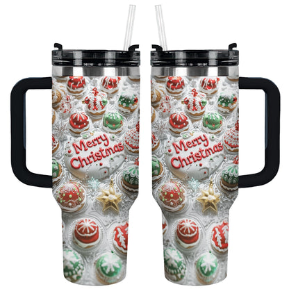 Shineful Glossy Tumbler Cute Cake Christmas