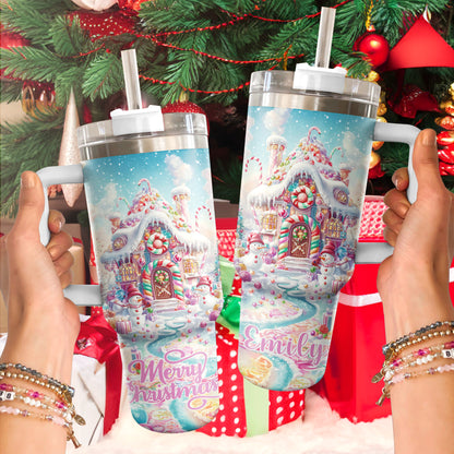 Shineful Tumbler Gingerbread House Christmas