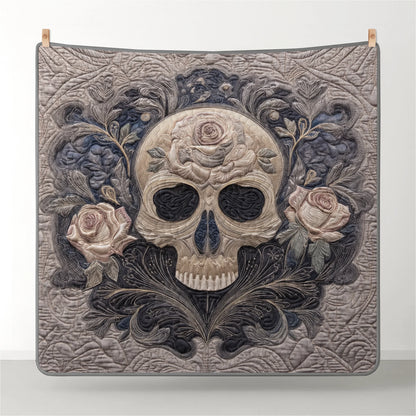 Shineful Quilt 3-Piece Set Rose of the Silent Skull