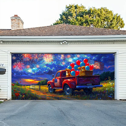 Shineful Garage Door Banner Decoration Ring In The New Year