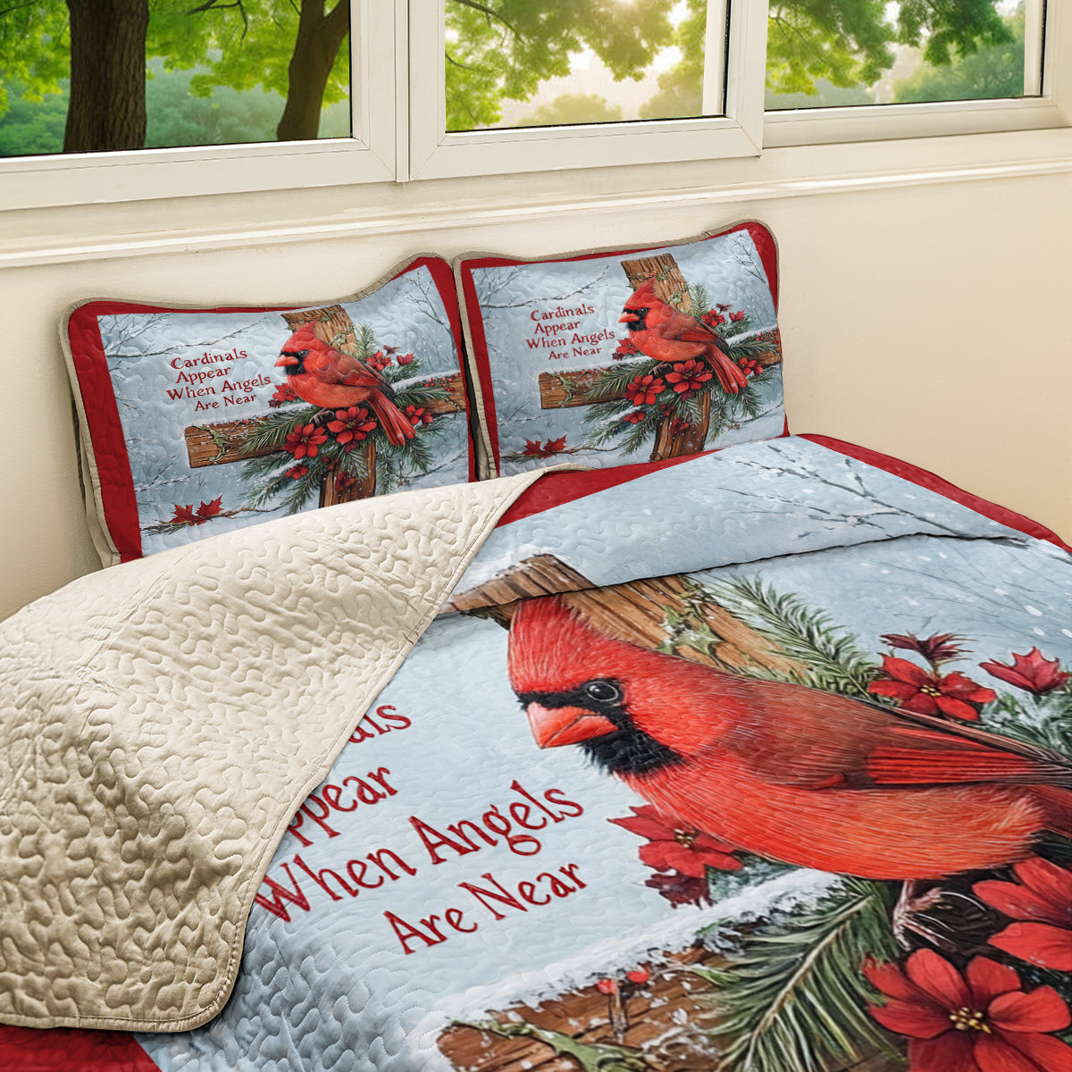 Shineful All Season Quilt 3-Piece Set Christmas Blessings