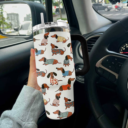 Dachshund Shineful™ Tumbler 40 Oz Joyful Tl10 Black 40Oz