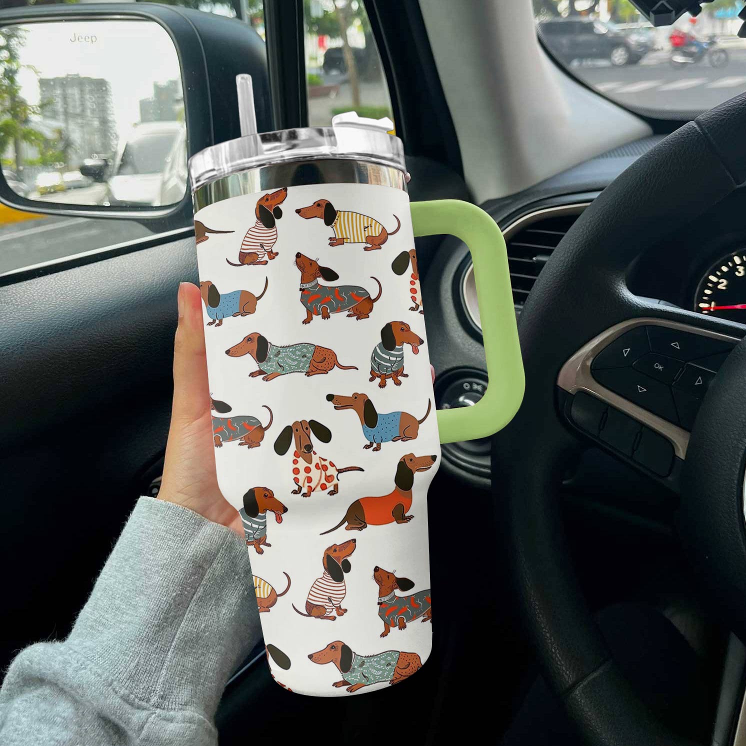 Dachshund Shineful™ Tumbler 40 Oz Joyful Tl10 Green 40Oz