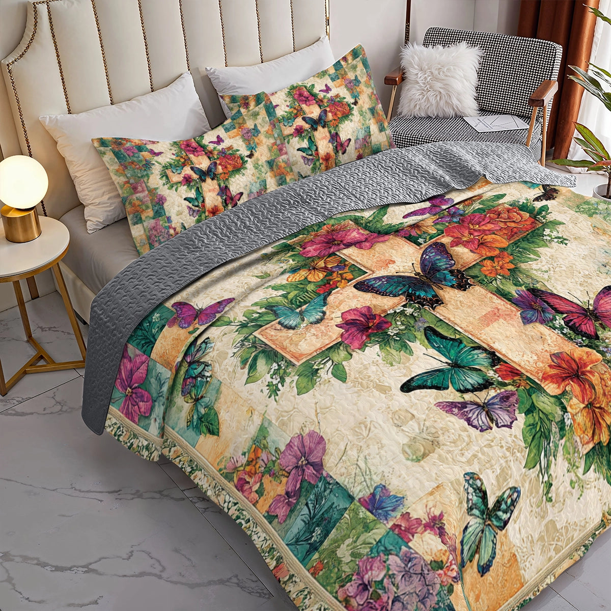 Shineful All Season Quilt 3-Piece Set - Heavenly Grace