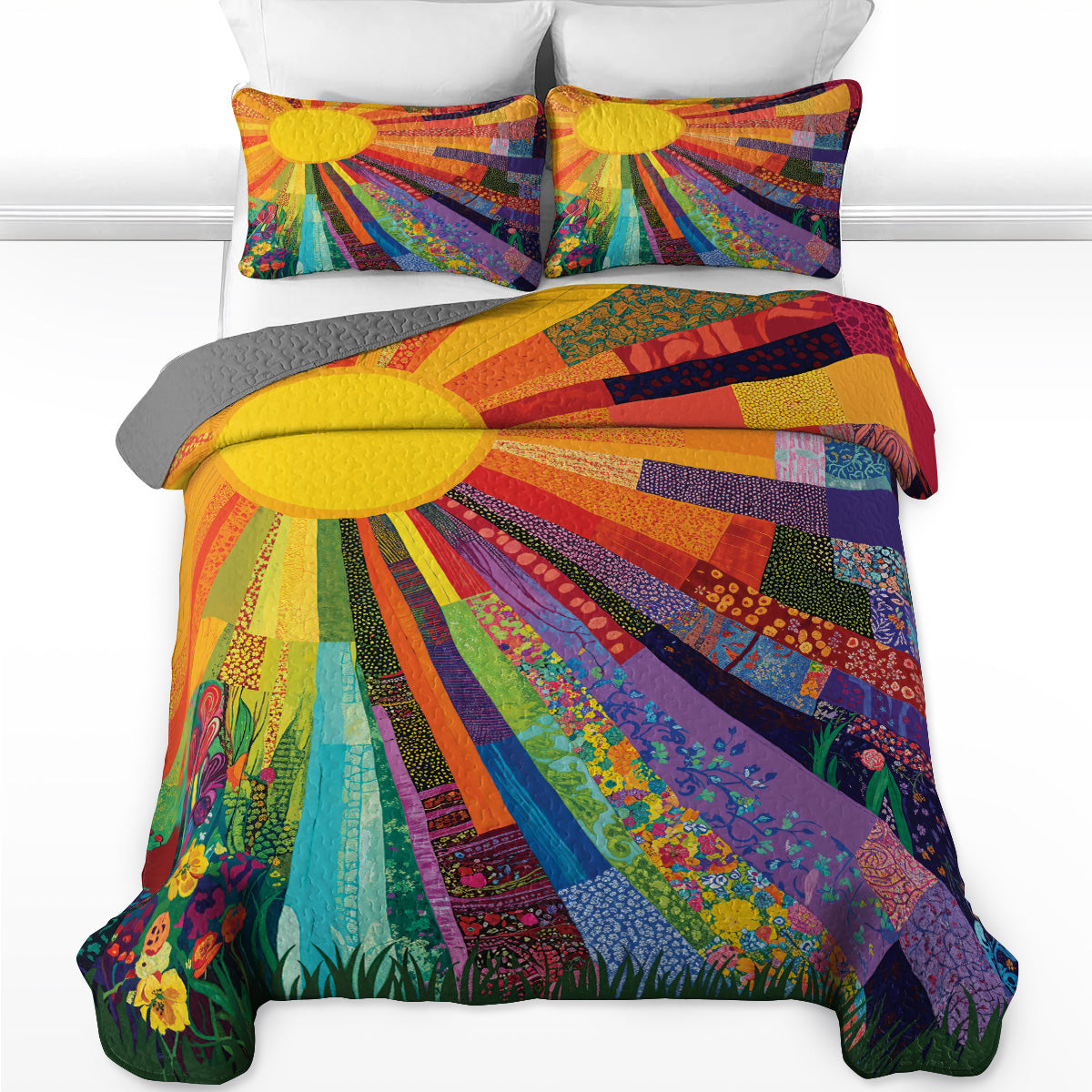 Shineful Quilt 3-Piece Set Sunshine Radiance