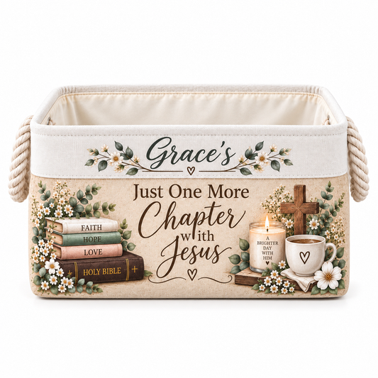 Shineful Personalized Faith Reading Basket