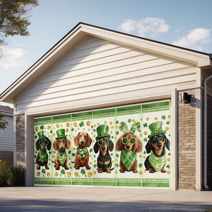 Shineful Garage Door Banner Decoration Lucky Dachshund