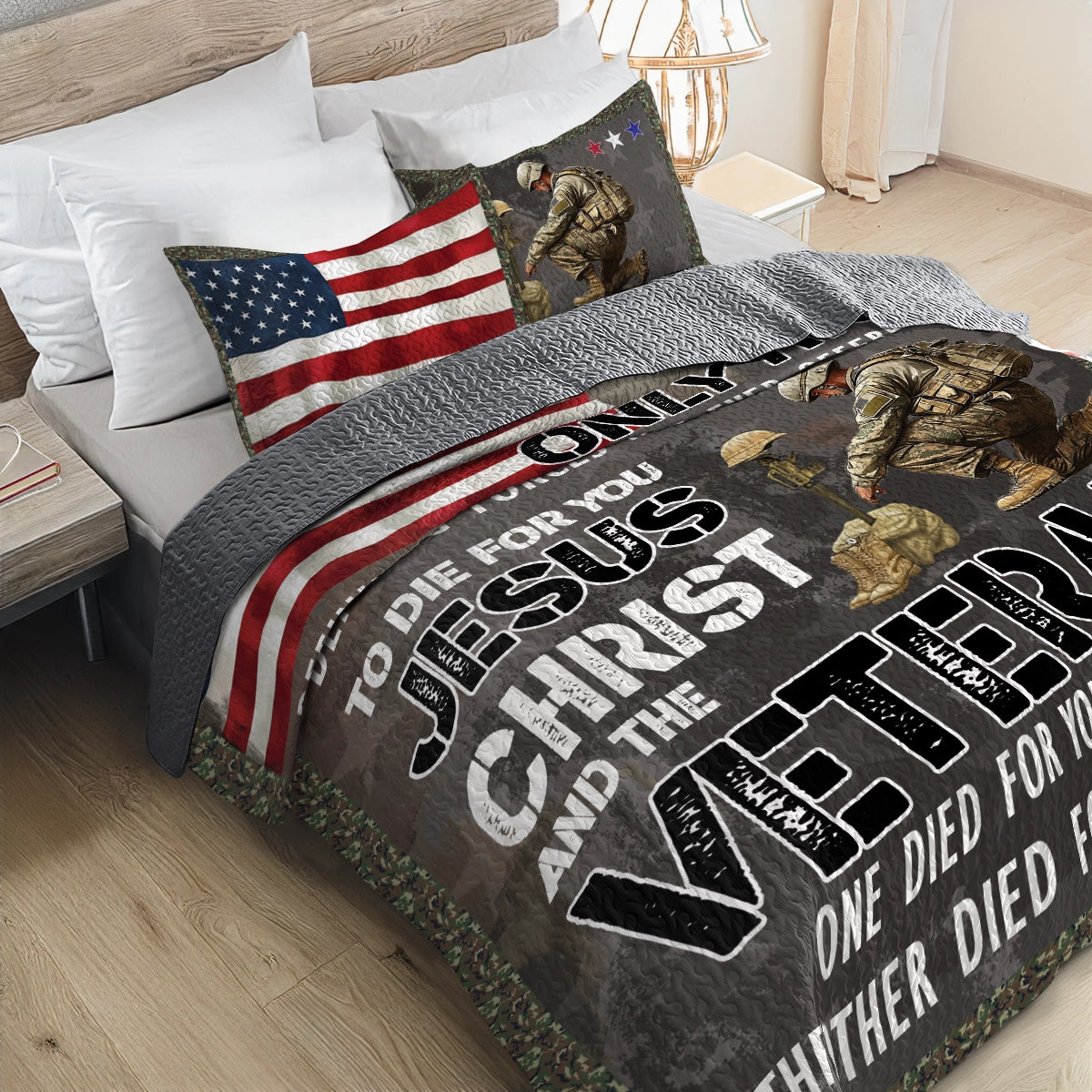Shineful All Season Quilt 3-Piece Set - In Honor of Heroes Veteran