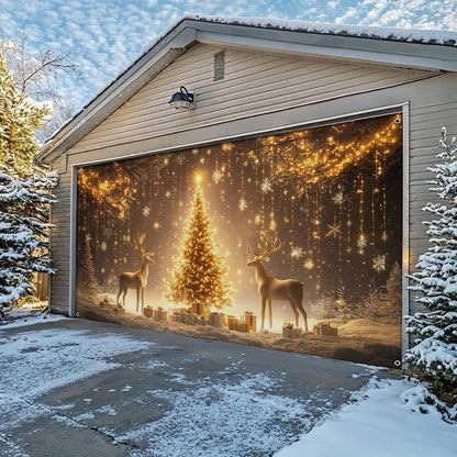 Shineful Garage Door Banner Decoration Magical Holiday