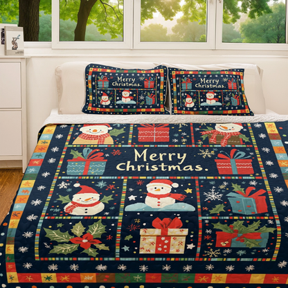 Shineful All Season Quilt 3-Piece Set Christmas Festive