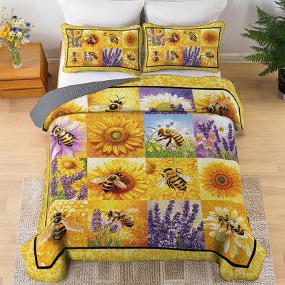 Shineful All Season Quilt 3-Piece Set Bee Sweet
