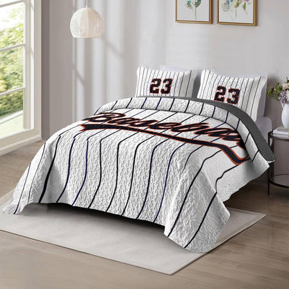 Shineful Personalized All Season Quilt 3-Piece Set Baseball Fever