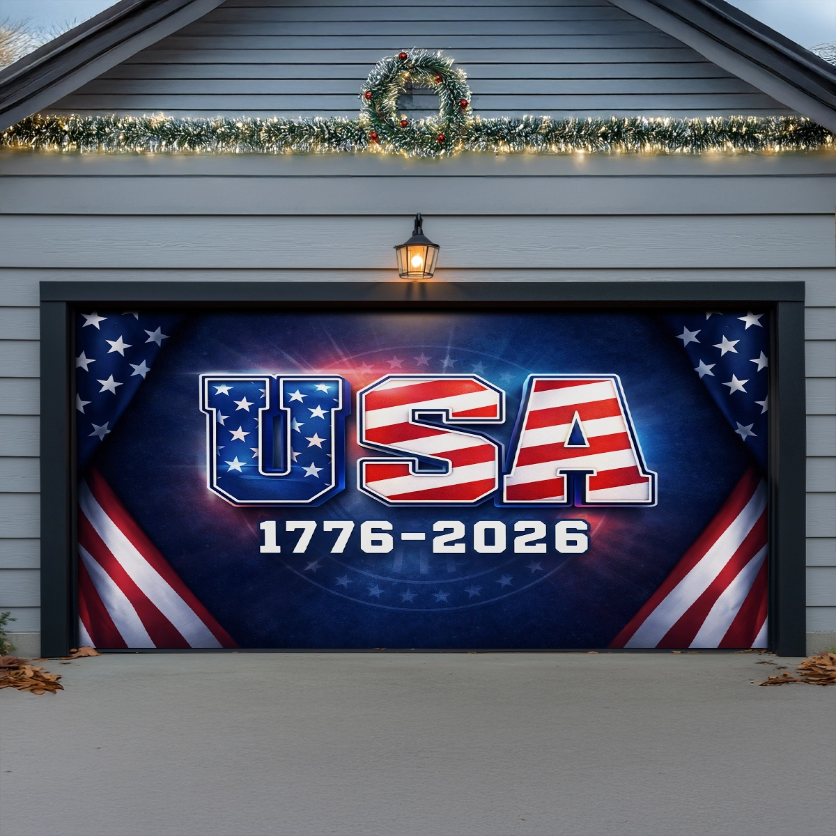 Shineful Garage Door Banner Decoration 250th Anniversary Legacy