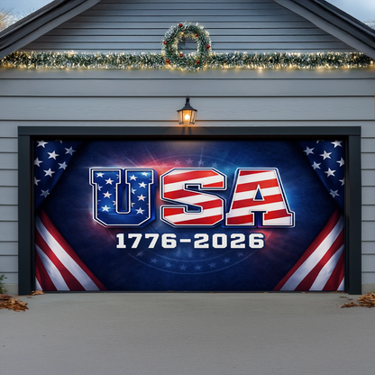 Shineful Garage Door Banner Decoration 250th Anniversary Legacy