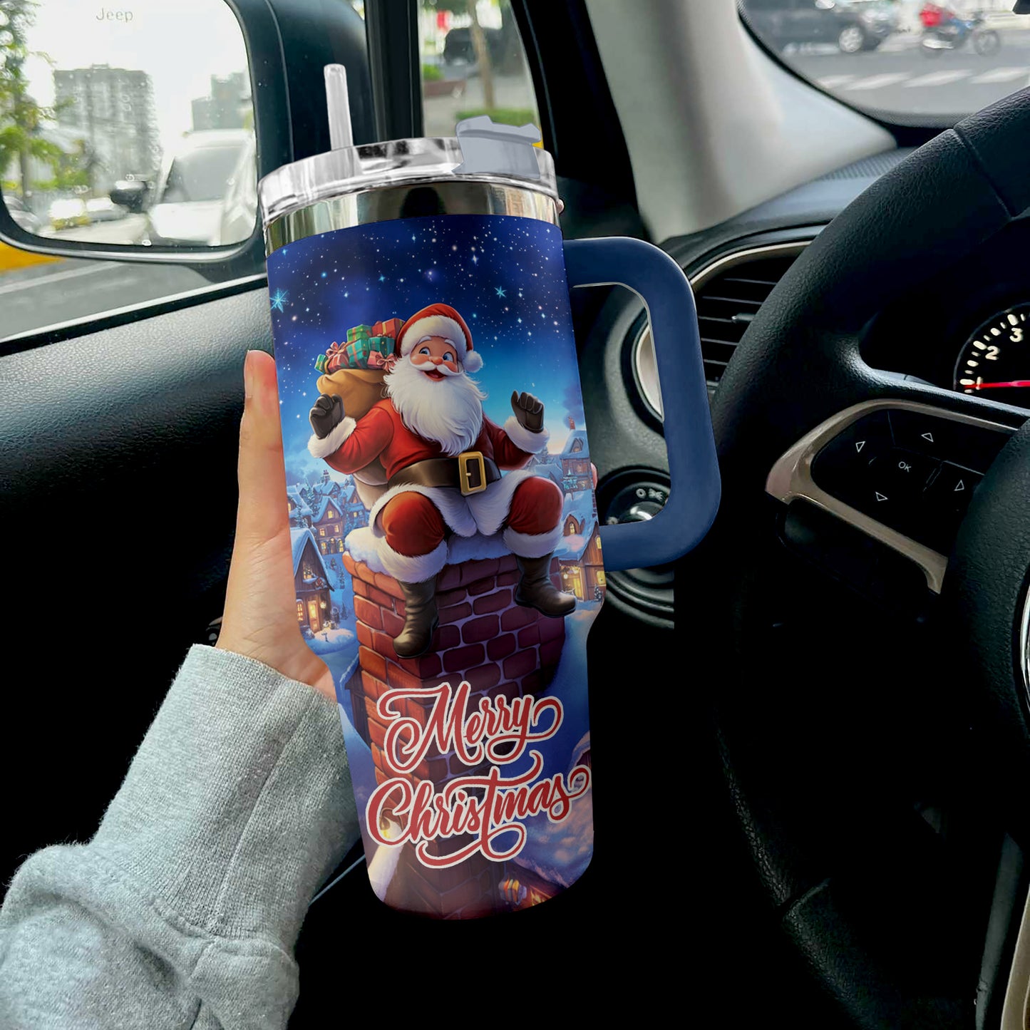 Shineful Tumbler Santa's Sleigh Ride