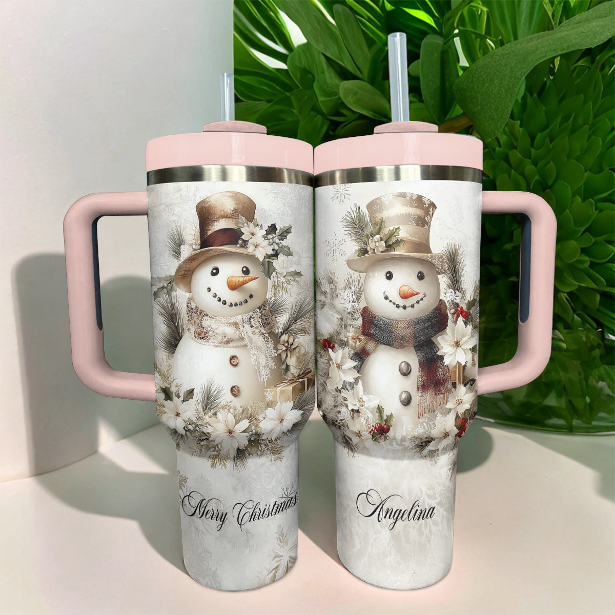 Shineful Tumbler Pesonalized Yellow Snowman