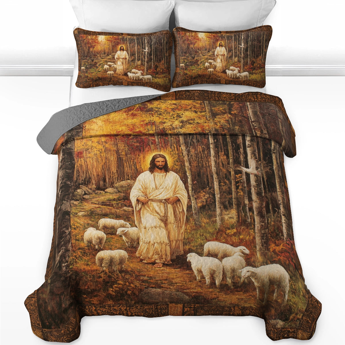 Shineful All Season Quilt 3-Piece Set - God’s Shepherd