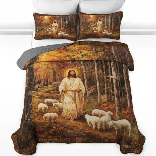 Shineful All Season Quilt 3-Piece Set - God’s Shepherd