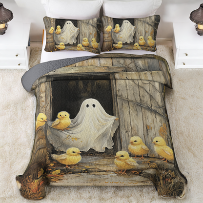 Shineful All Season Quilt 3-Piece Set Trick or Tweet