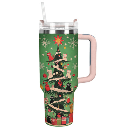 Shineful Tumbler Christmas Kitty Tree
