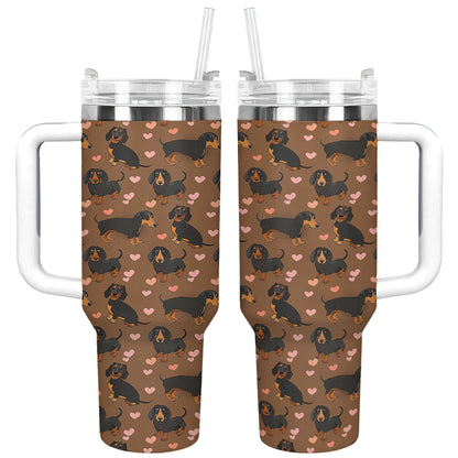 Shineful Tumbler My Heart Dachshunds