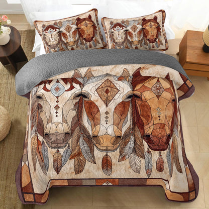 Shineful All Season Quilt 3-Piece Set Trio Native Presence