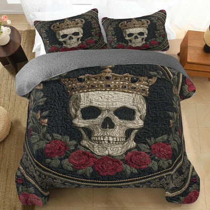 Shineful Quilt 3-Piece Set Crown of the Fallen King