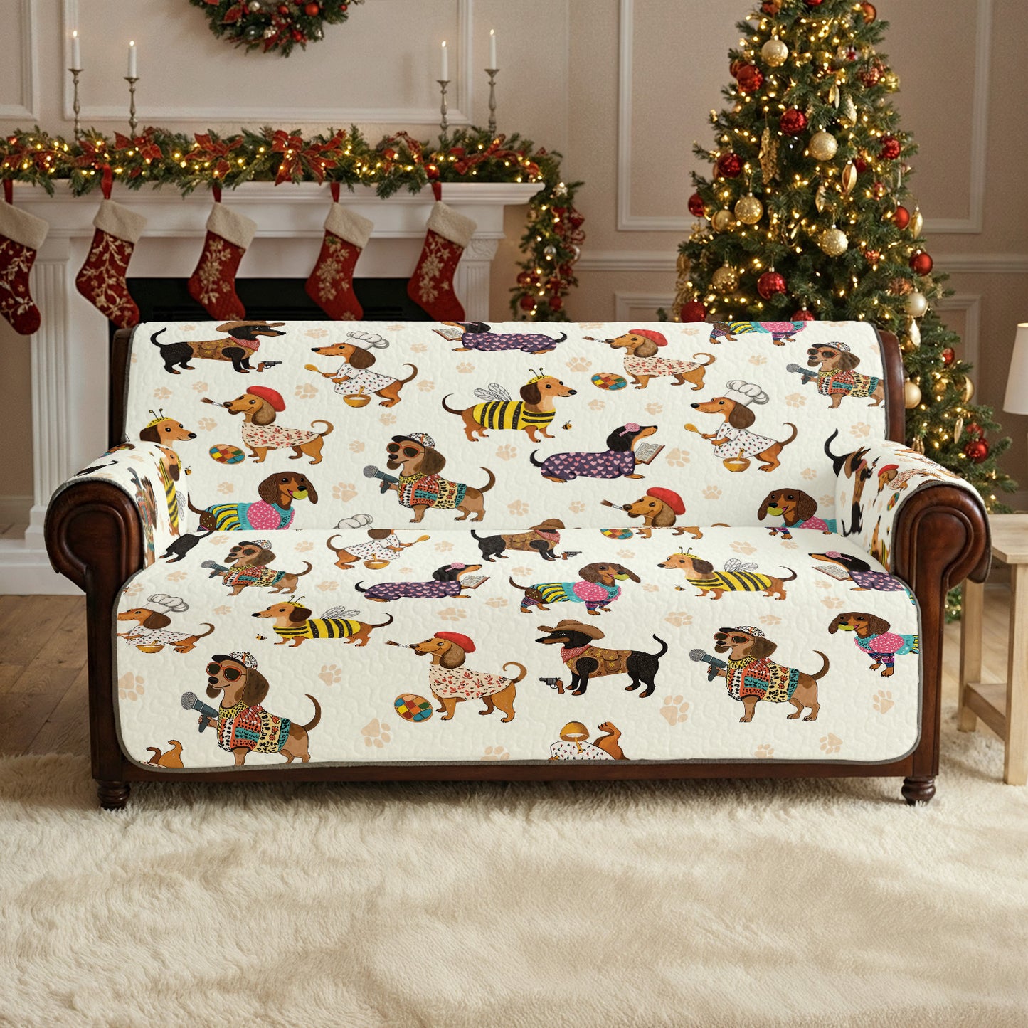 Shineful Sofa Cover Set Dachshund Troube