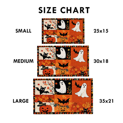 Shineful Patchwork Spooks Ultra-Thin Non Skid Floor Mat, Kitchen Rugs