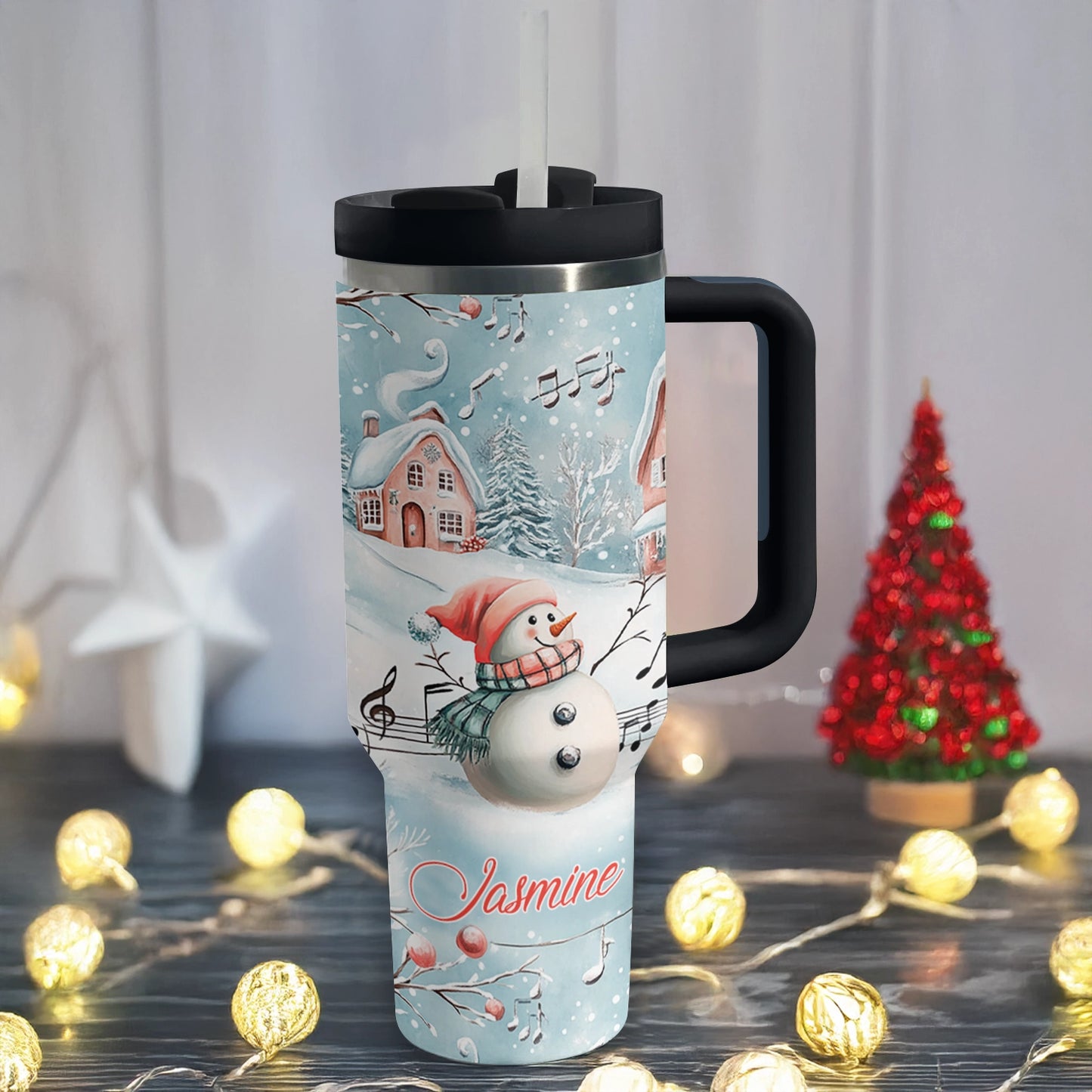 Shineful Tumbler  Personalized Snowy Serenade