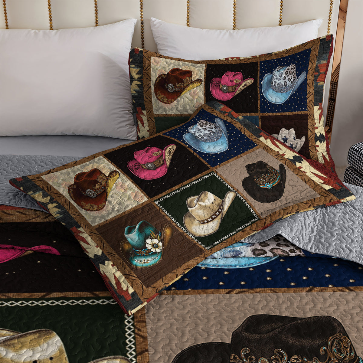 Shineful All Season Quilt 3-Piece Set - Cowboy Wild West