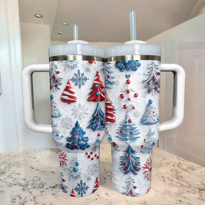 Shineful Glossy Tumbler Pretty Christmas Trees