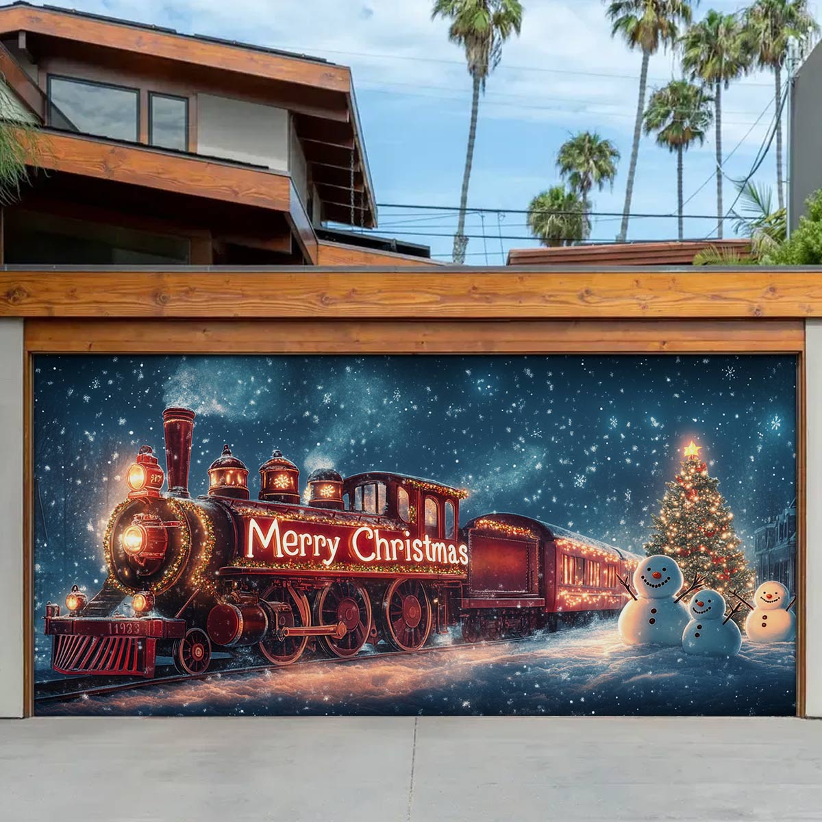 Shineful Garage Door Banner Decoration Christmas Express