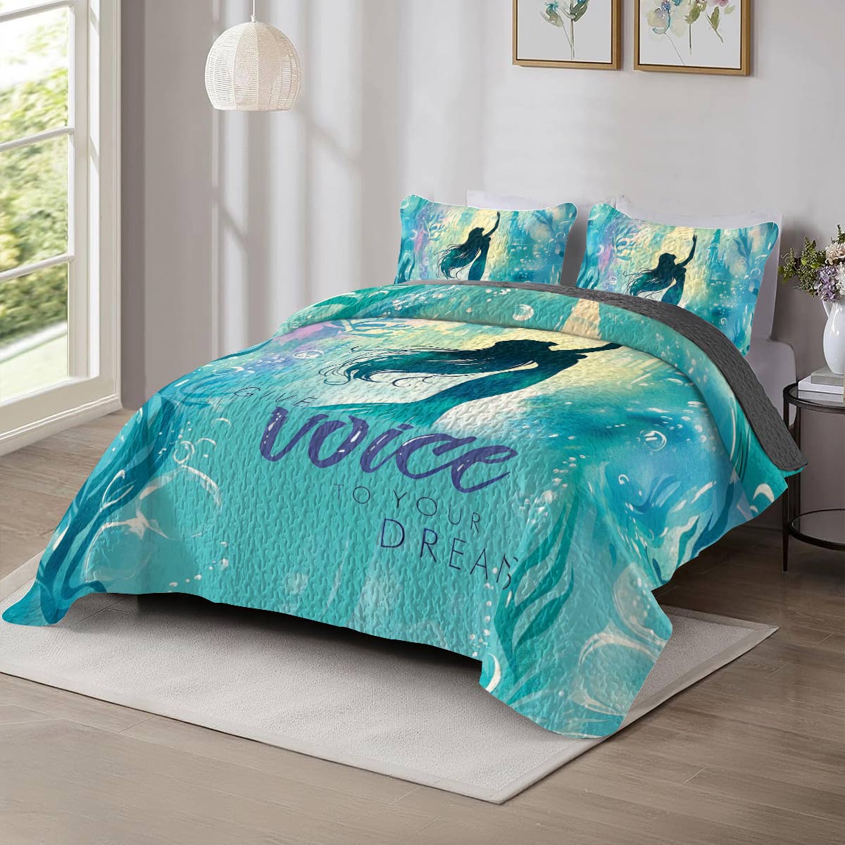 Shineful All Season Quilt 3-Piece Set Give Voice