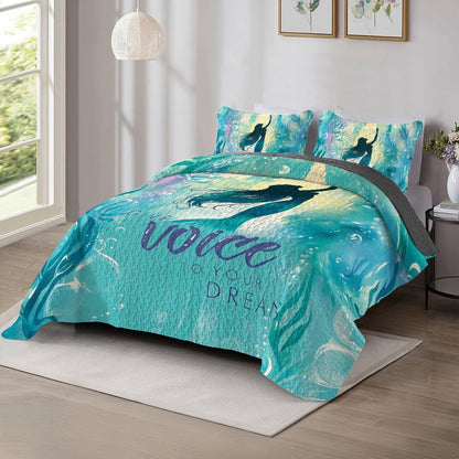 Shineful All Season Quilt 3-Piece Set Give Voice
