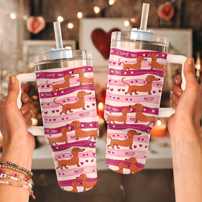 Shineful Tumbler Dachshund Puppy Love Forever