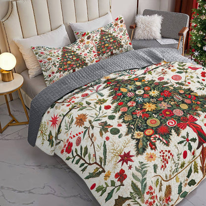Shineful All Season Quilt 3-Piece Set Proliferate Tree