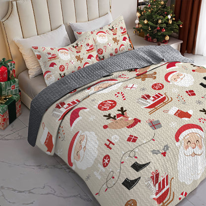 Shineful All Season Quilt 3-Piece Set Christmas Joy